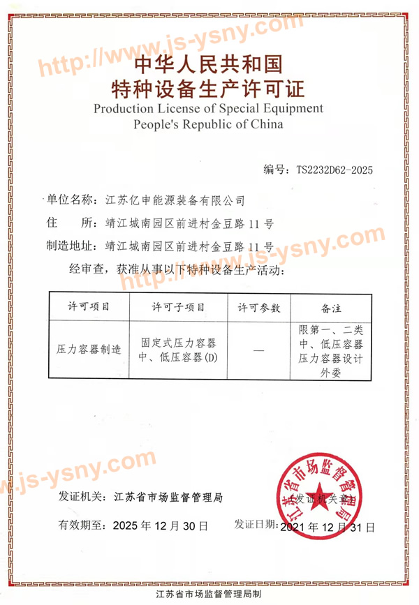 Production license